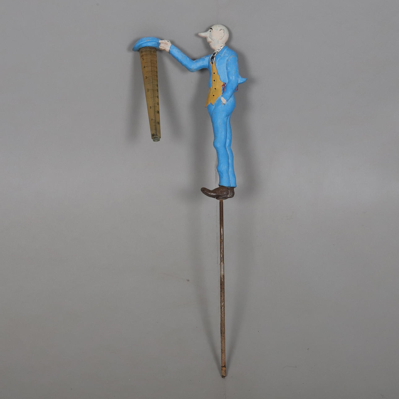 REGNMÄTARE, Kronblom, bemålad metall, 1900-tal.