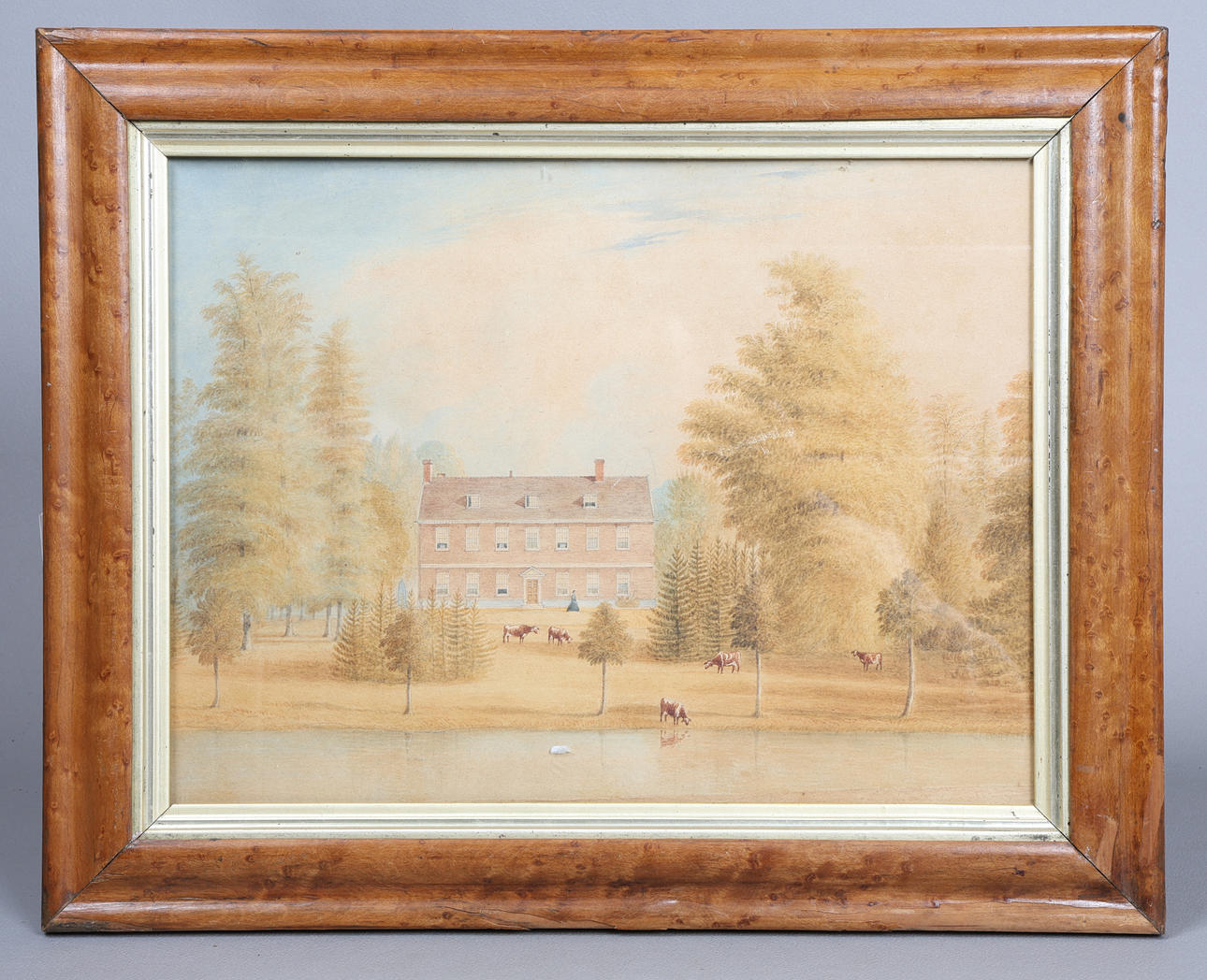 19. NAIV SKOLE AKVAREL.