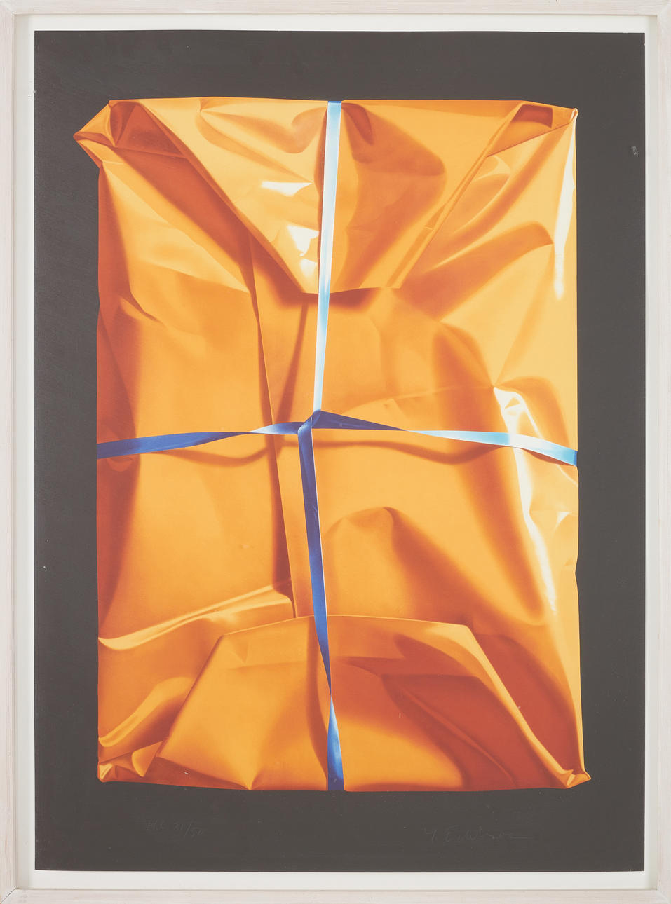 YRJÖ EDELMANN. “Wrapped Van Gogh”, color lithograph, signed and ...