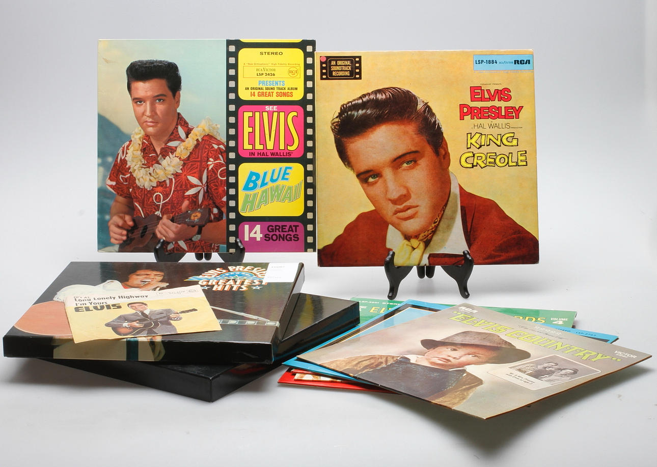 LP- OCH CD-SKIVOR samt EP-SKIVA, Elvis.