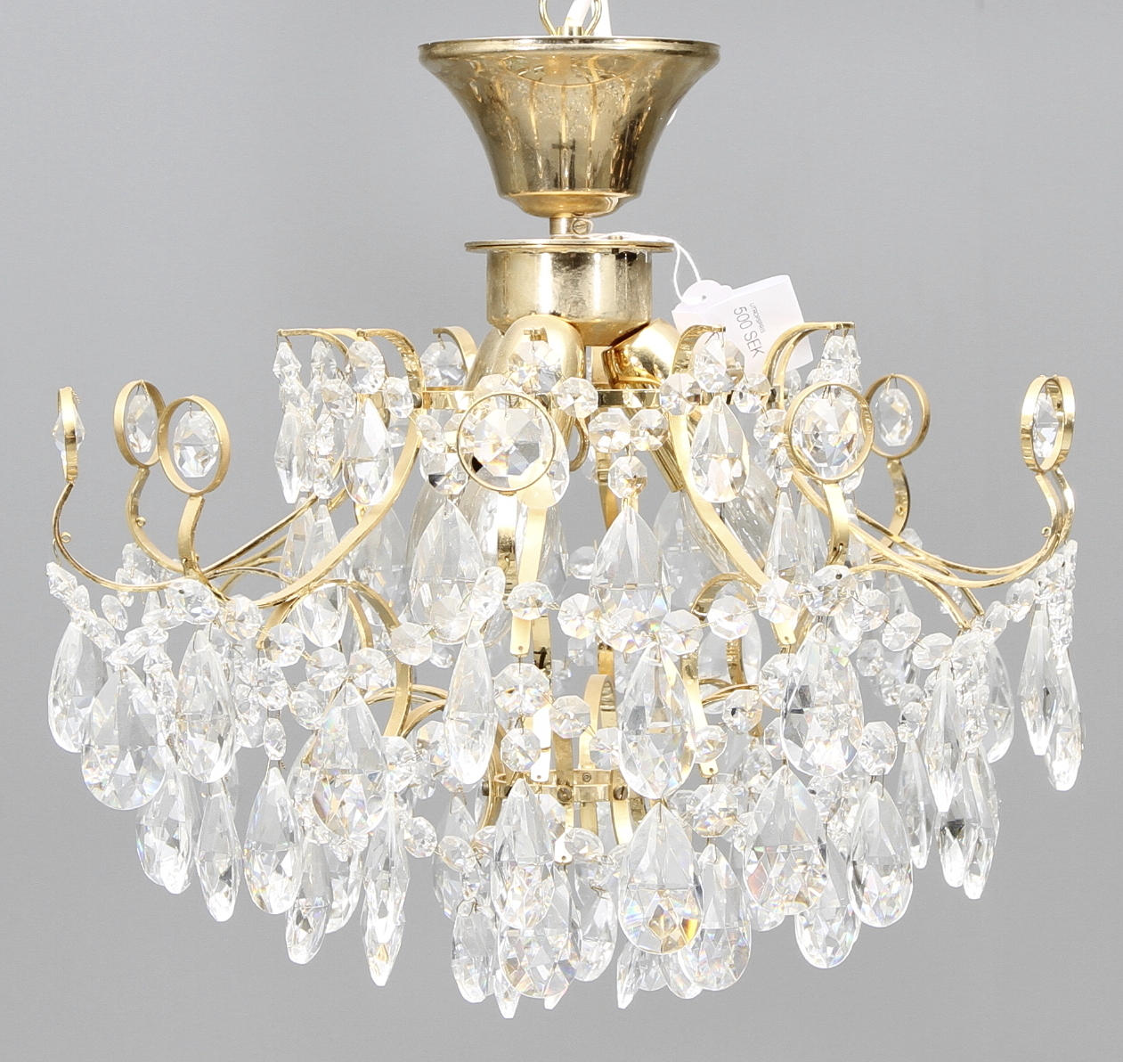 TAKLAMPA med prismor, 1900/2000-tal.