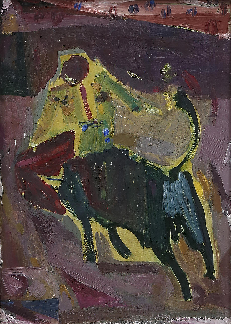 SPANISH SCHOOL, SECOND HALF 20TH CENTURY. Stierkampfszene.