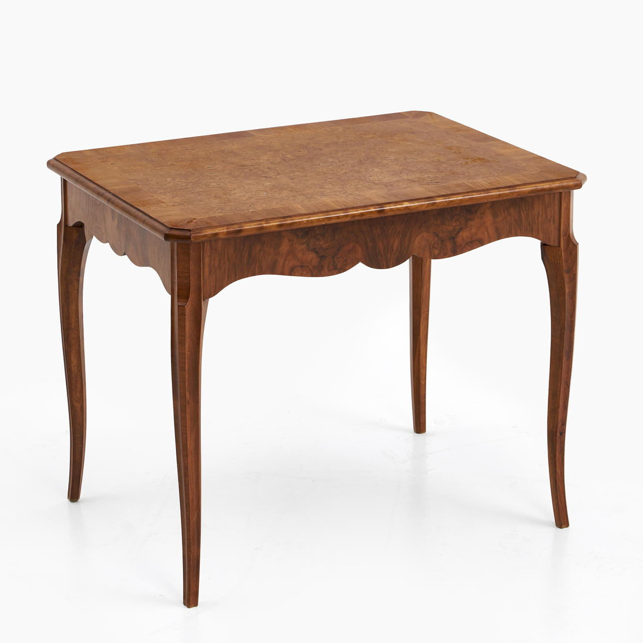 A table, wood veneer, 1940s/50s.