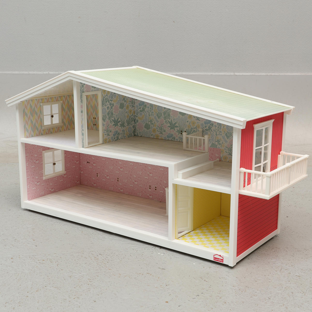 DOCKSKÅP, trä, Lundby, 1980/90-tal.