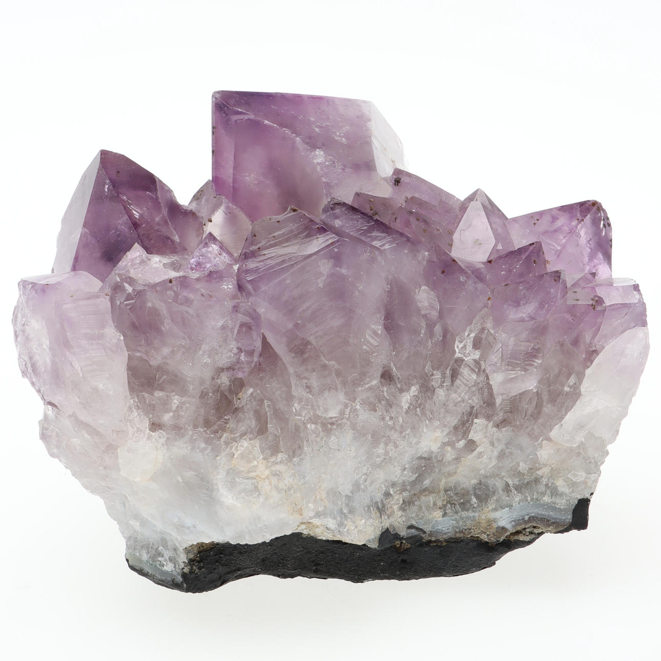 AMETHYST CLUSTER, candle lantern.