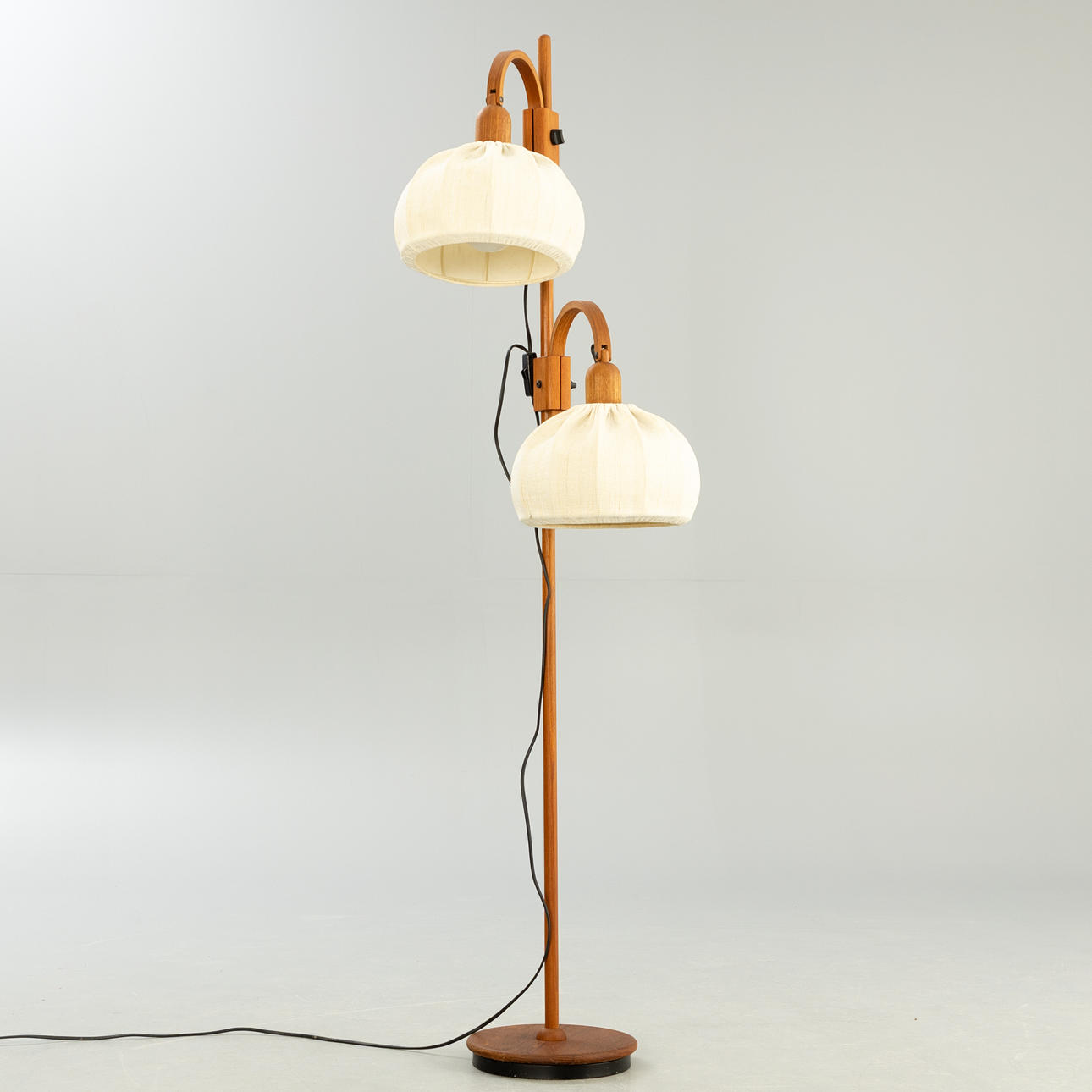Teak floor lamp, 1970s.
