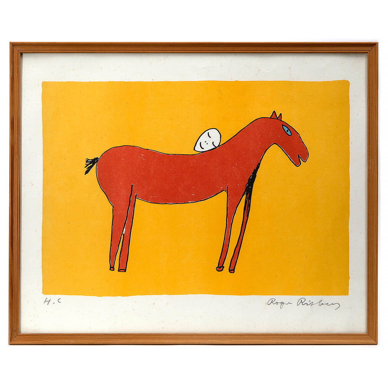 ROGER RISBERG. Lithograph, signed and numbered H.C.