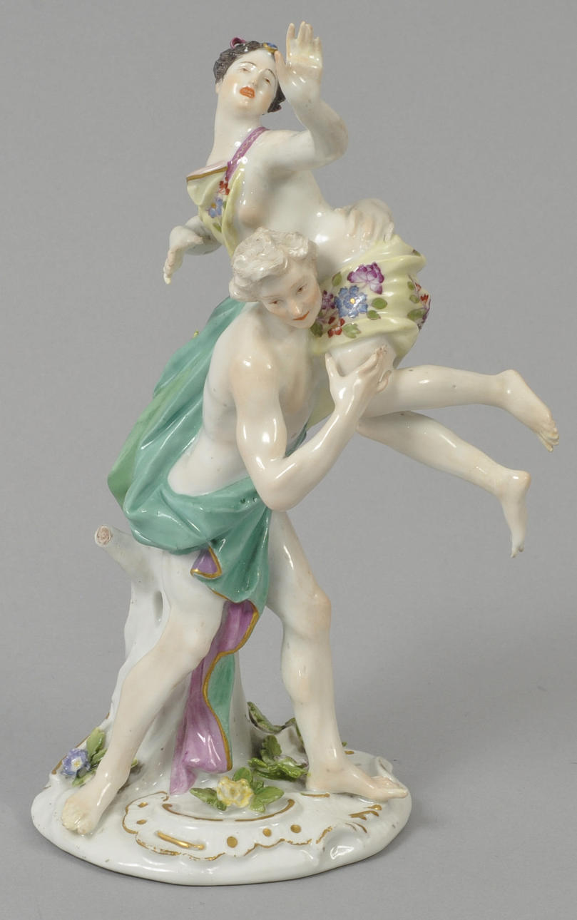 FIGURGRUPP of Prey Sabine, Meissen, CA. 1770.