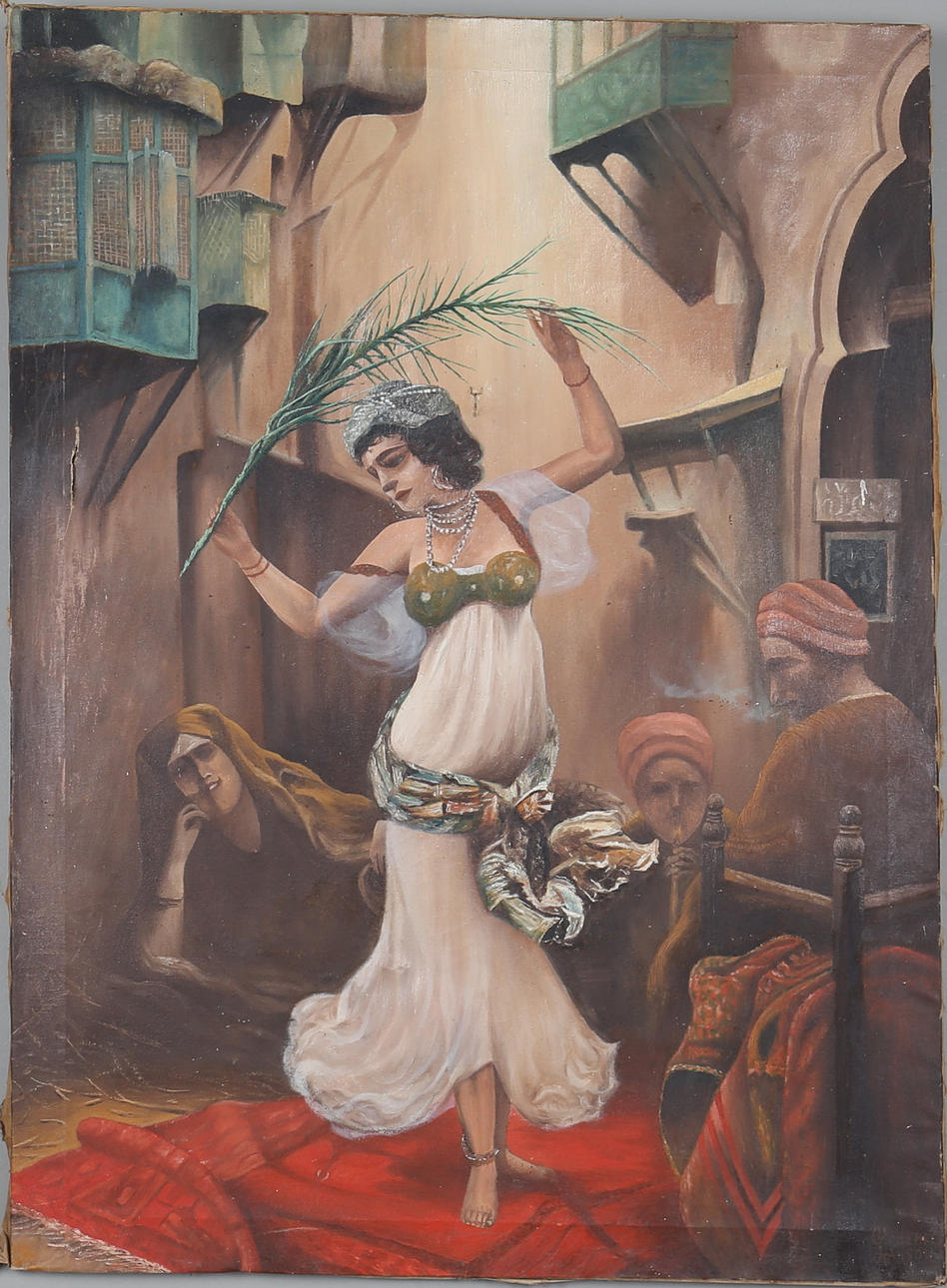 C.P HENRY HANSON. Orientaliskt motiv, olja på duk, signerad samt daterad 1912.