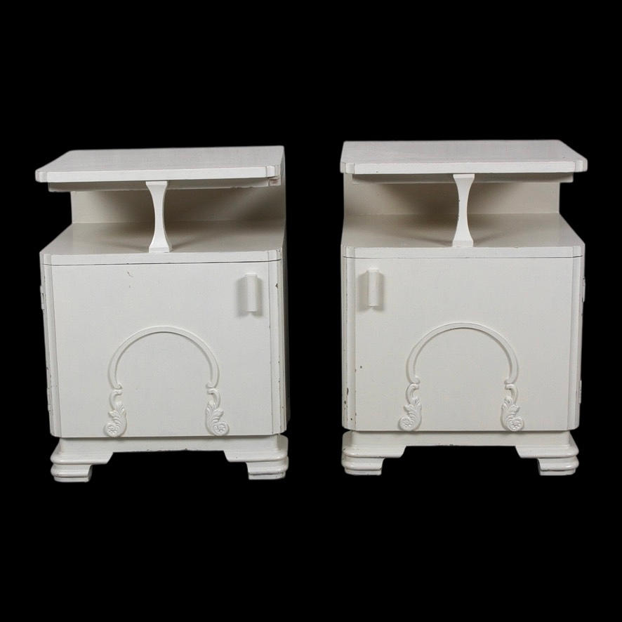 NATBORDE, et par, malede, 1920/30'erne.