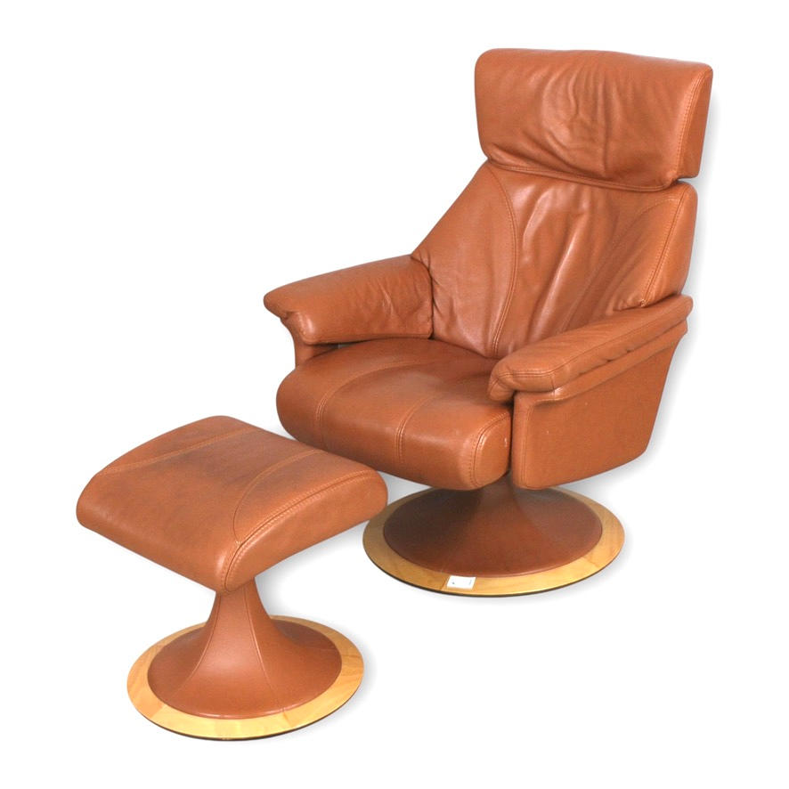 Armchair with stool, BD Möbel, Finland.