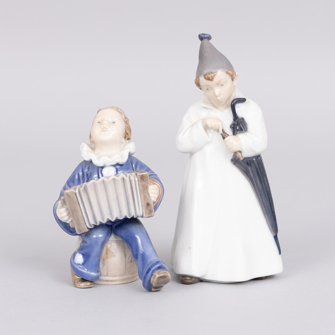 Two Royal Copenhagen porcelain figurines, Denmark.