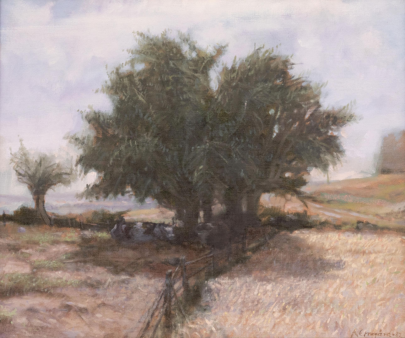 ANDERS EMGÅRD. Scanian landscape, oil on canvas, signed and dated -82 ...