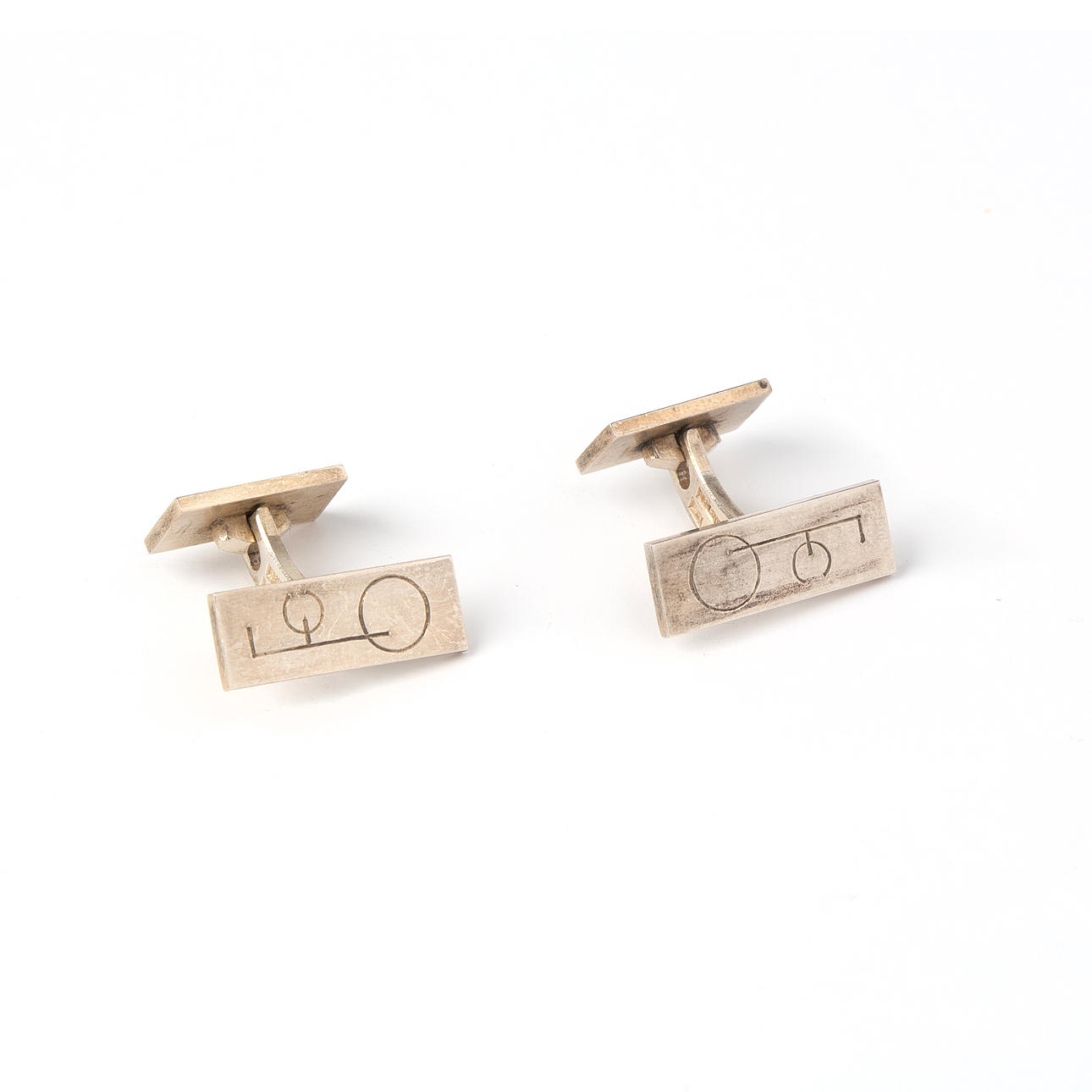 WIWEN NILSSON, manschettknappar, sterlingsilver, Lund, 1965.