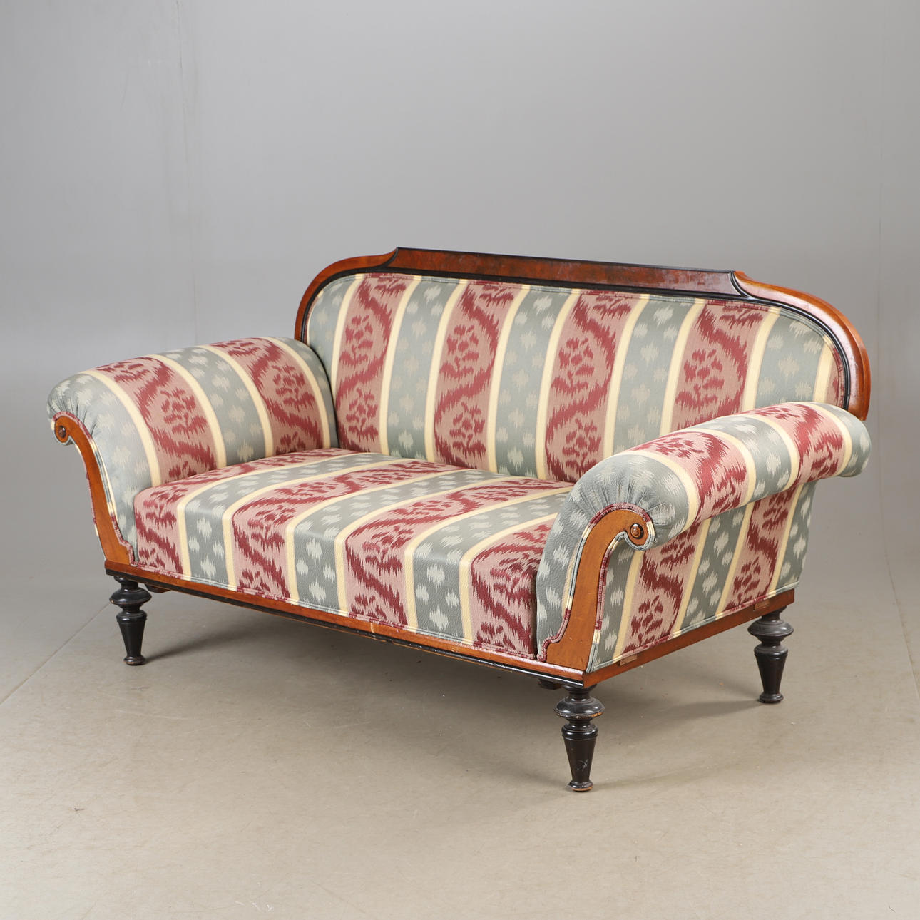 SOFA/AUSZIEHSOFA, Mahagoni, Neorenaissance.