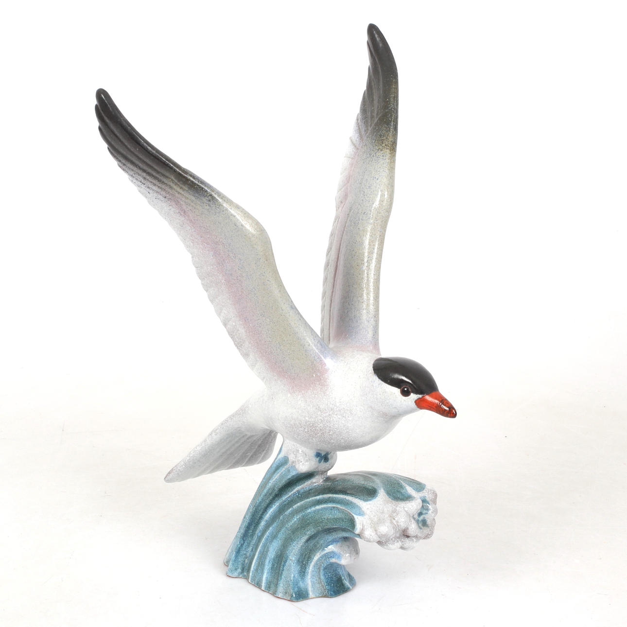 THOMAS HELLSTRÖM. Figurine, Sea bird, ceramic, Nittsjö.