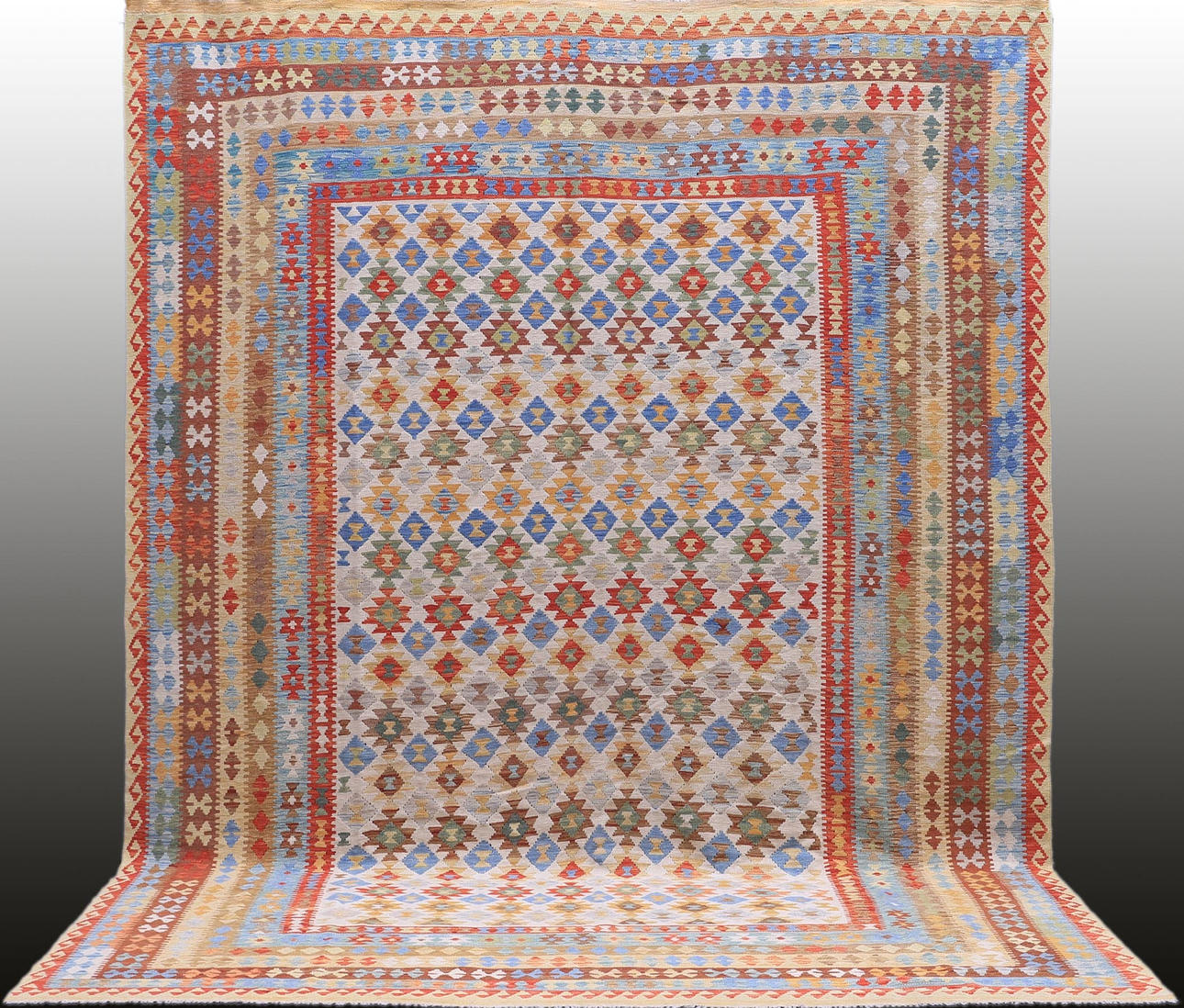MATTA, Orientalisk, Kelim, Uzbak, 400 x 305 cm.