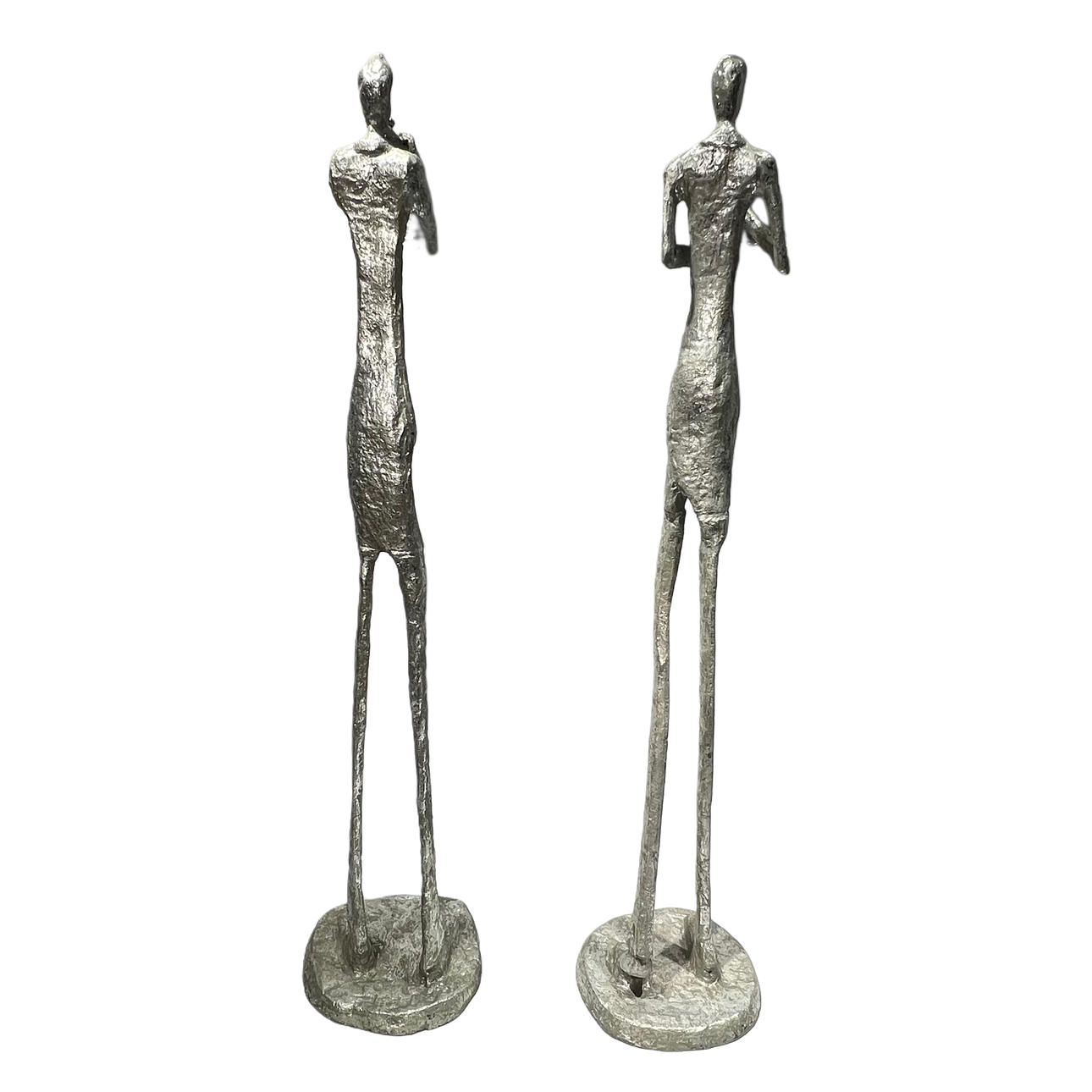 Par musiker i silverjärn.