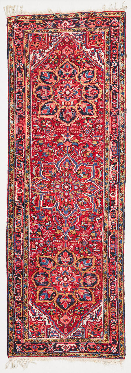 ORIENT CARPET, semi-antique, gallery, approx 326x112 cm.