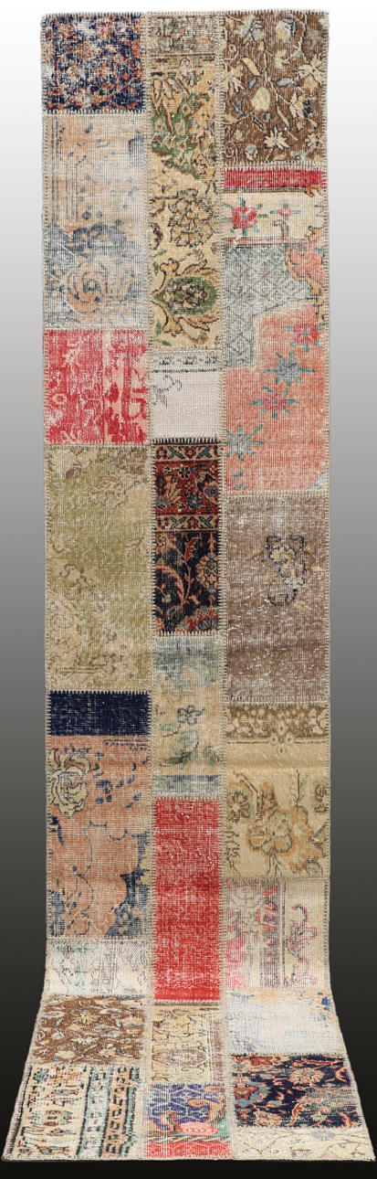 MATTA, carpet patchwork, gallerimodell, 401 x 80 cm.