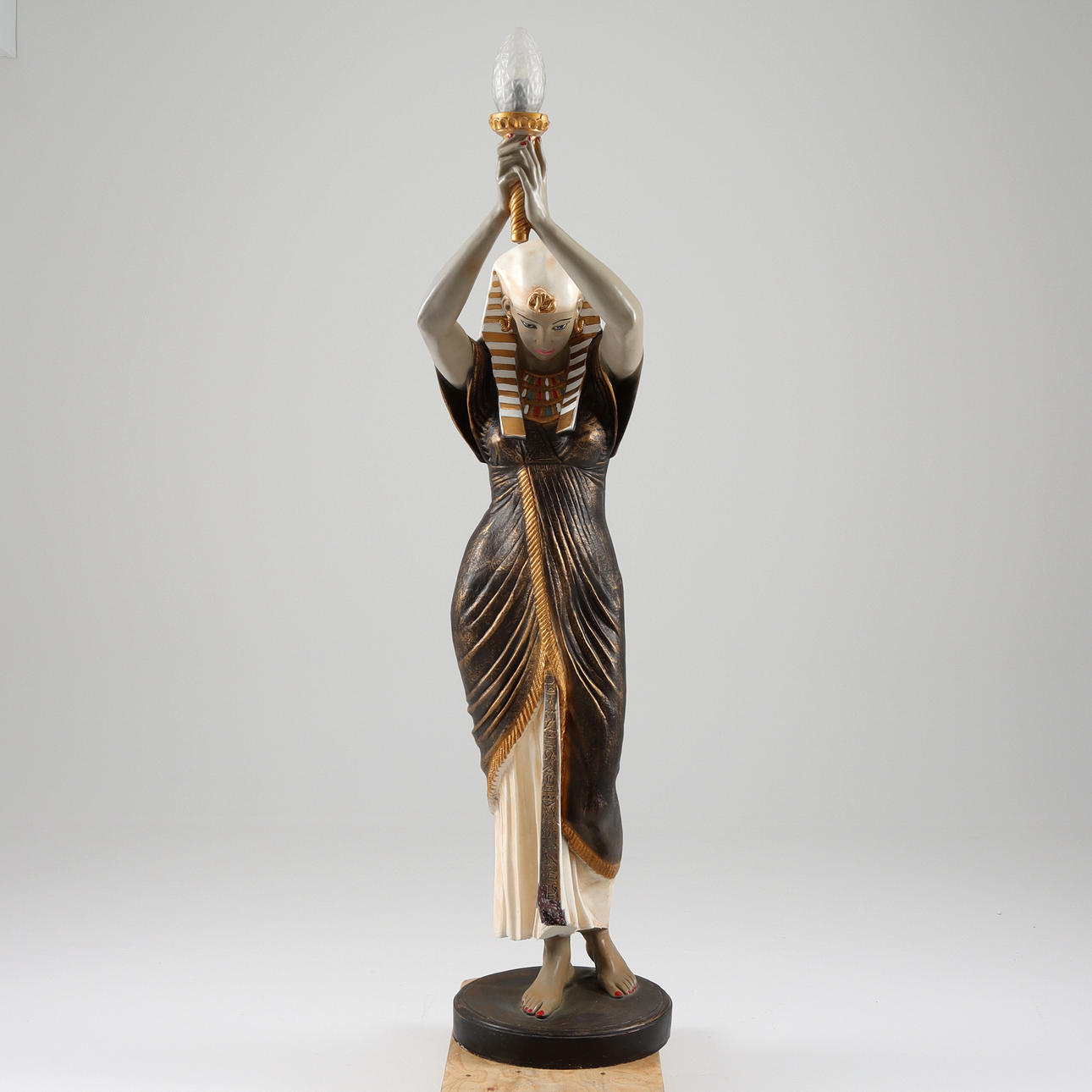 A 20th century Egyptian-style floor lamp.