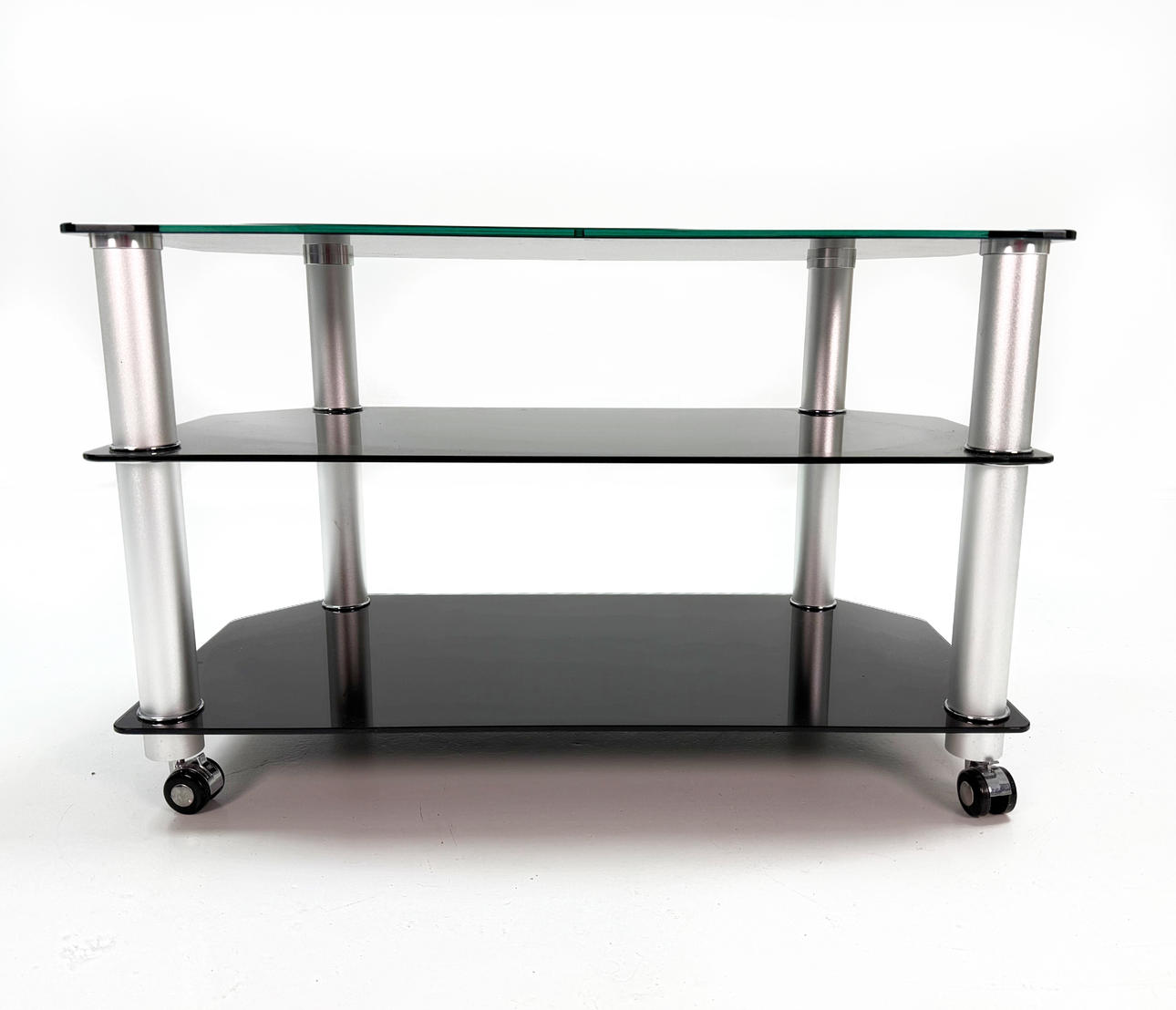 TV/STEREO BENCH - Glass Metal 2000s.