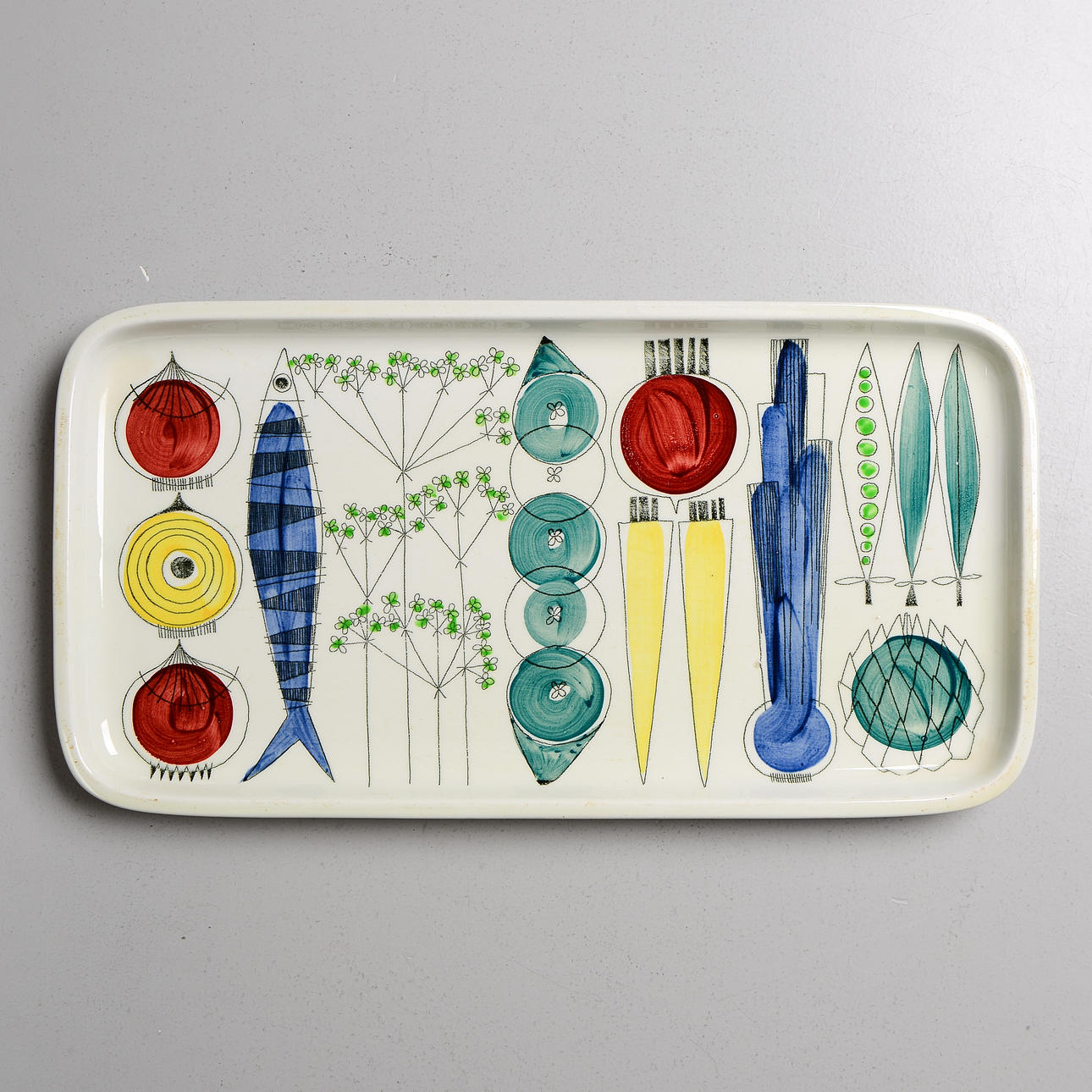 MARIANNE WESTMAN. „Picknick“, Servierteller, Rörstrand, 1956-69.