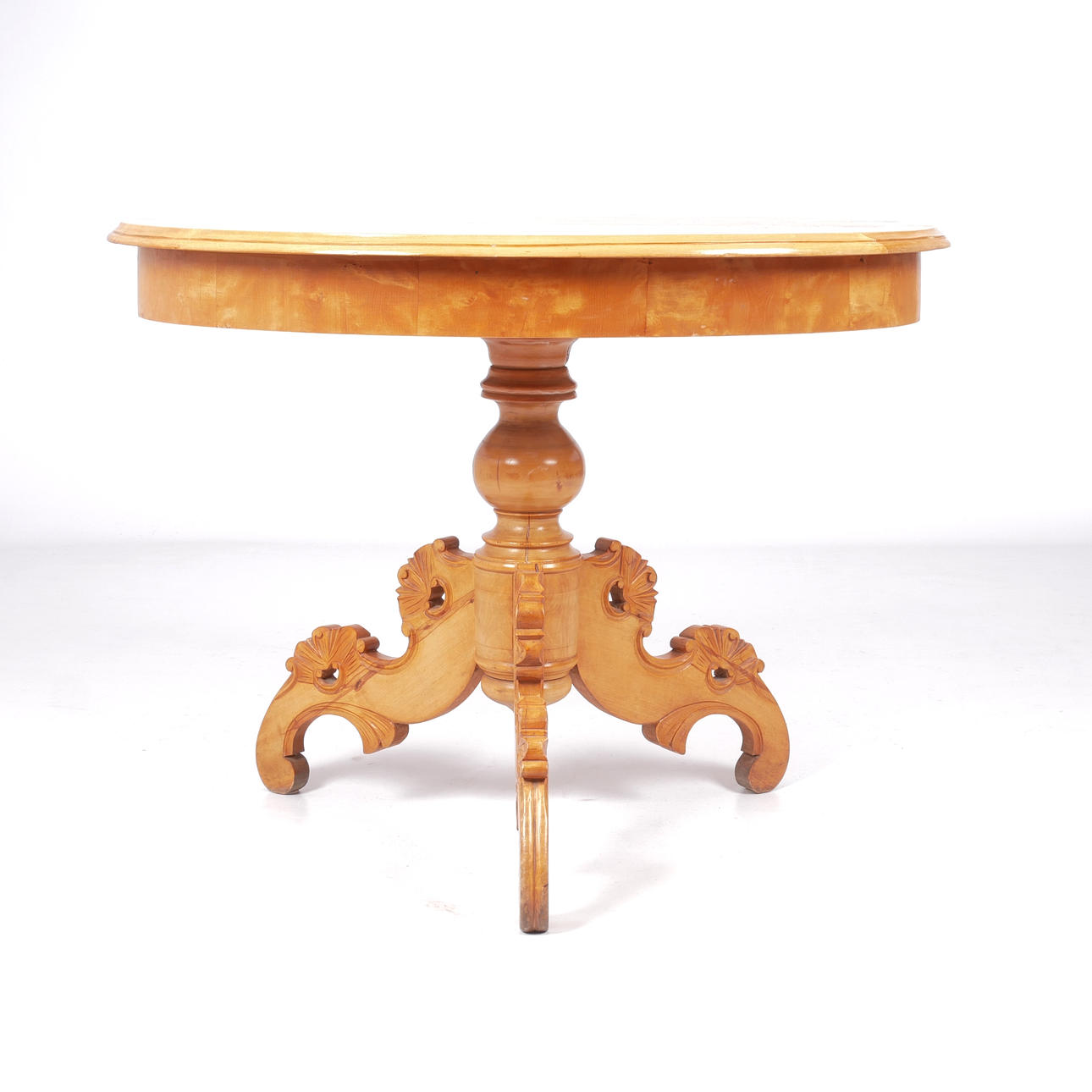 A late 19th century neo-rococo sofa table.