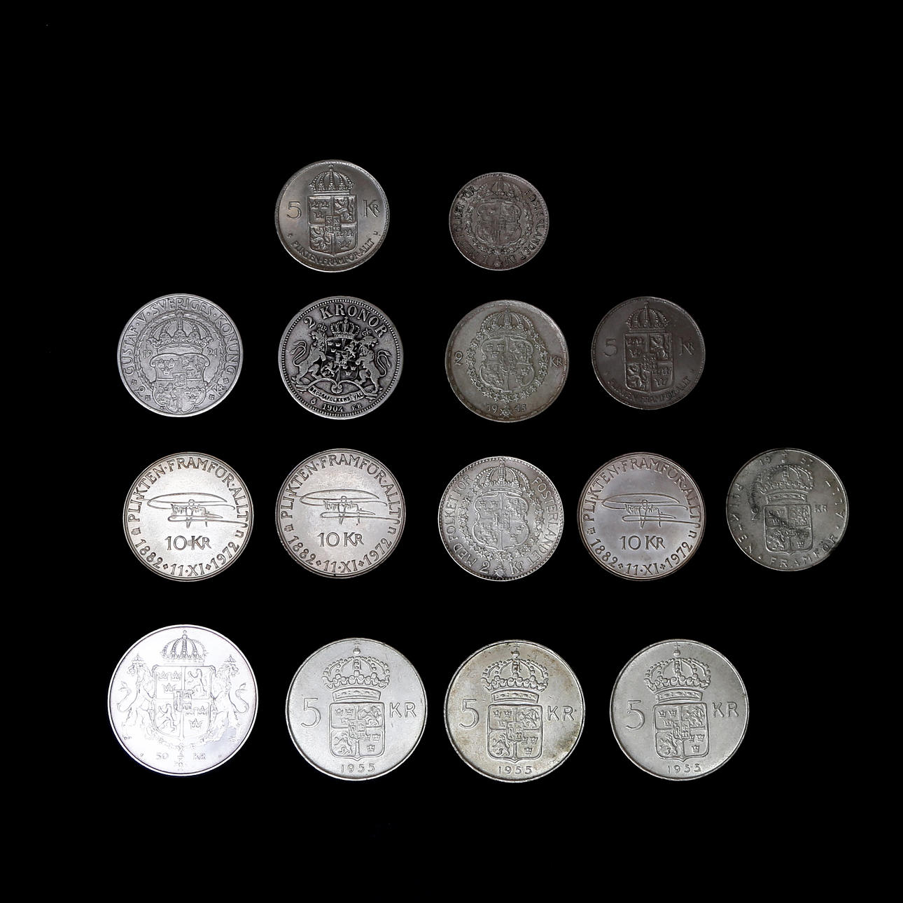 SILVER COINS, COMMEMORATIVE COINS.
