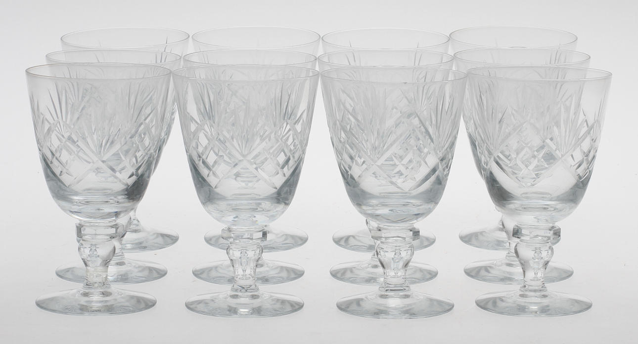 VINGLAS, 12 st, 1900-tal.