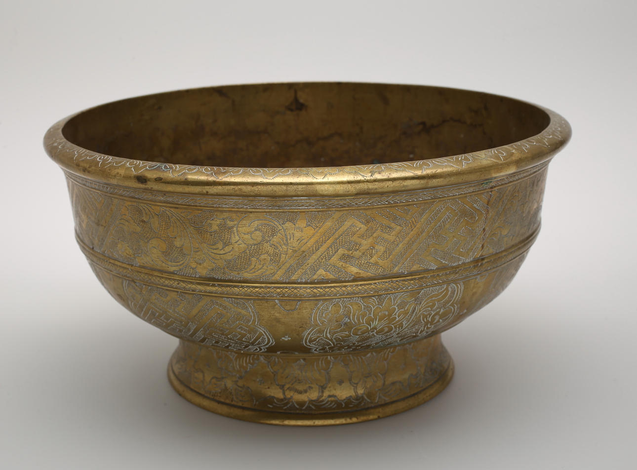 OFFERSKÅL, brons, orientalisk.