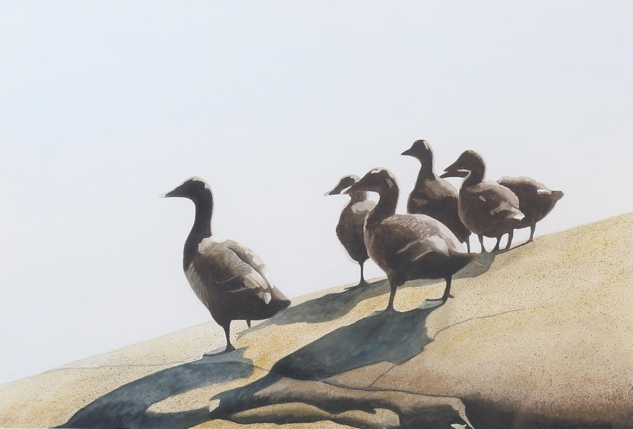 TOBY KREÜGER. Watercolour, signed.