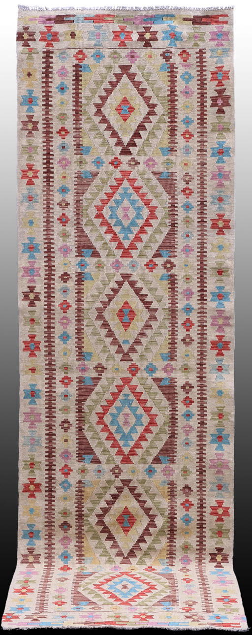 MATTA, Orientalisk, Kelim, Uzbak, gallerimodell, 295 x 88 cm.