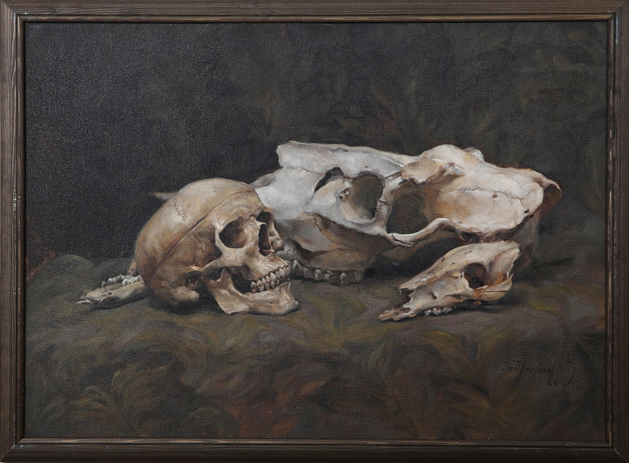 THEODORA DANIELA CAPAT. Stilleben, olja på duk, signerad och daterad 2015.