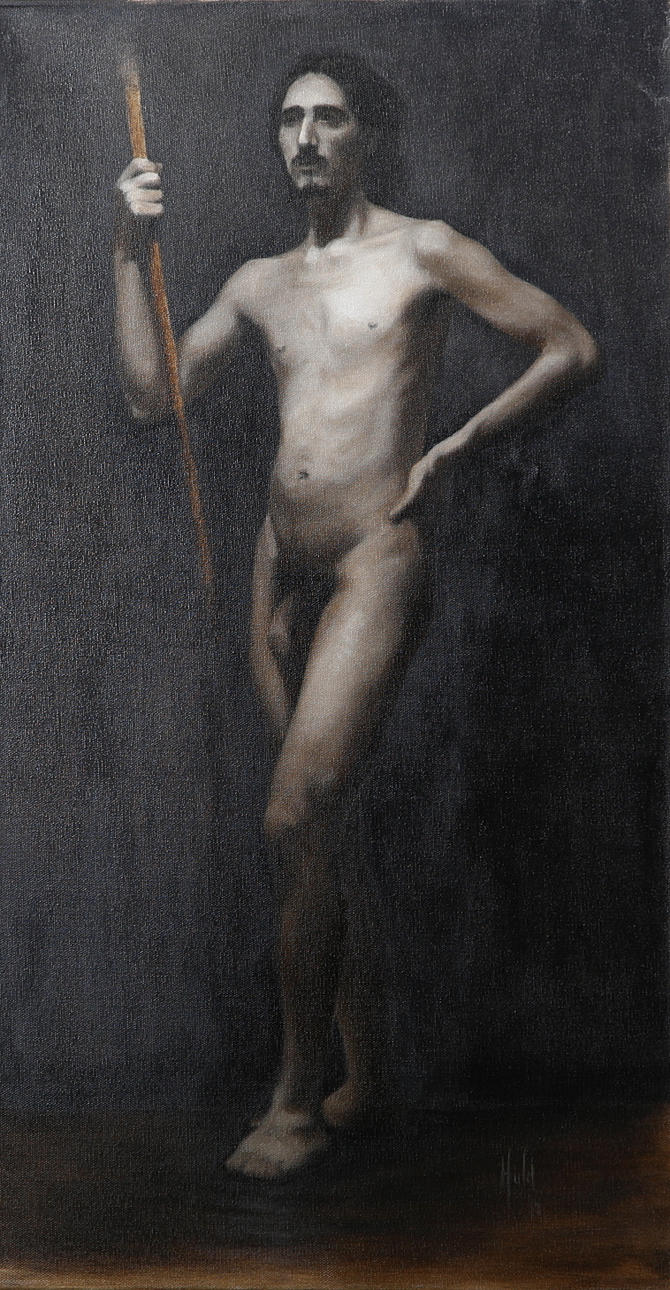 SIGRIDUR HULD INGVARSDOTTIR. The Wanderer, olja på duk, signerad Huld och daterad -14.