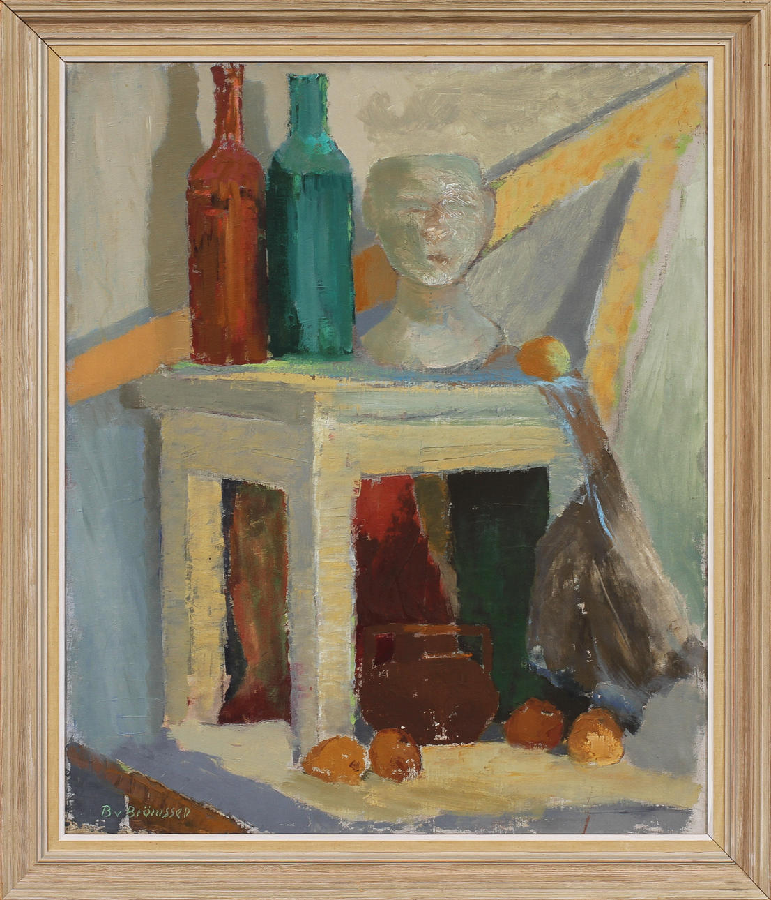 BIRGER VON BRÖMSSEN. Stilleben, olja på duk, signerad.