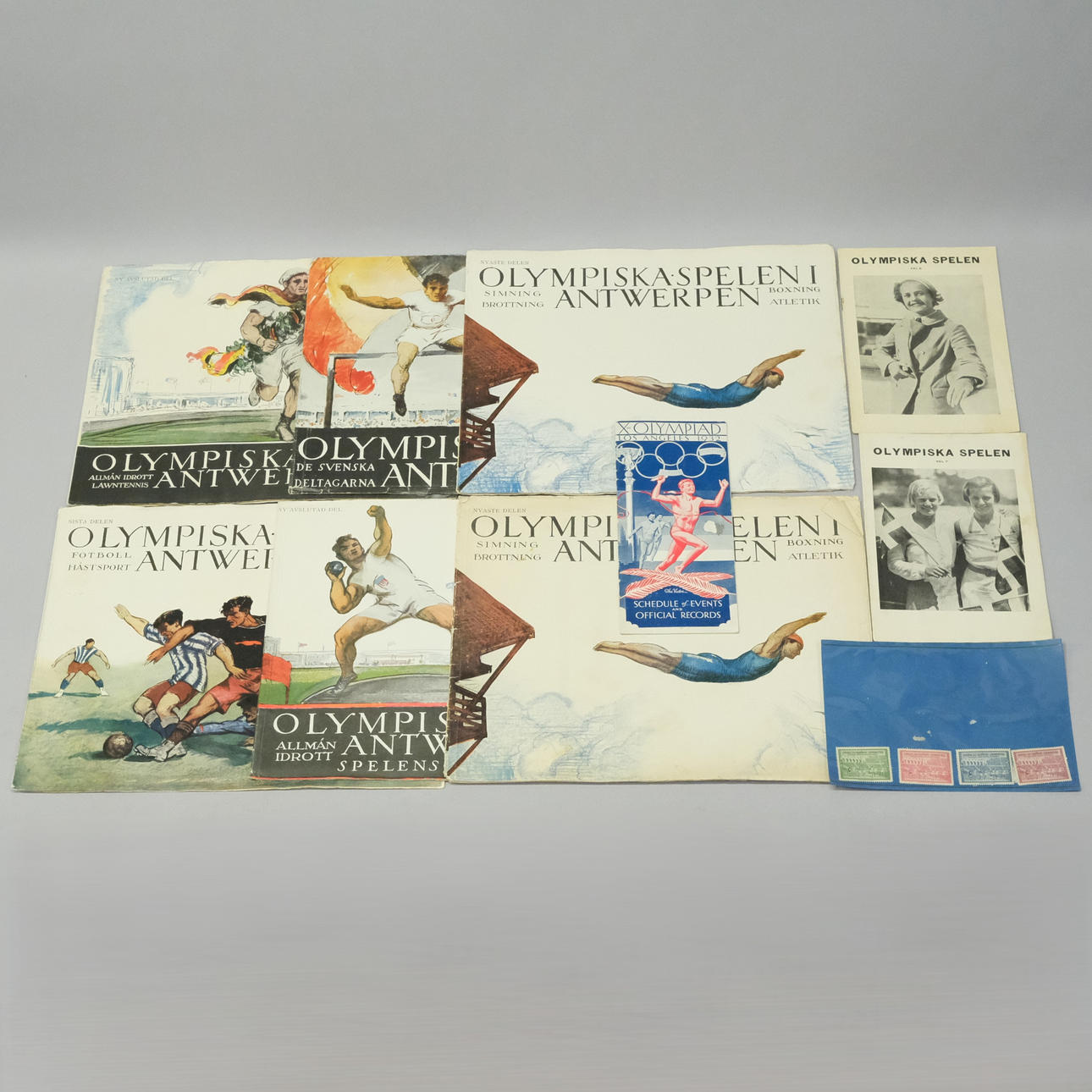OLYMPIC GAMES MEMORABILIA INCLUDING LOS ANGELES 1932.