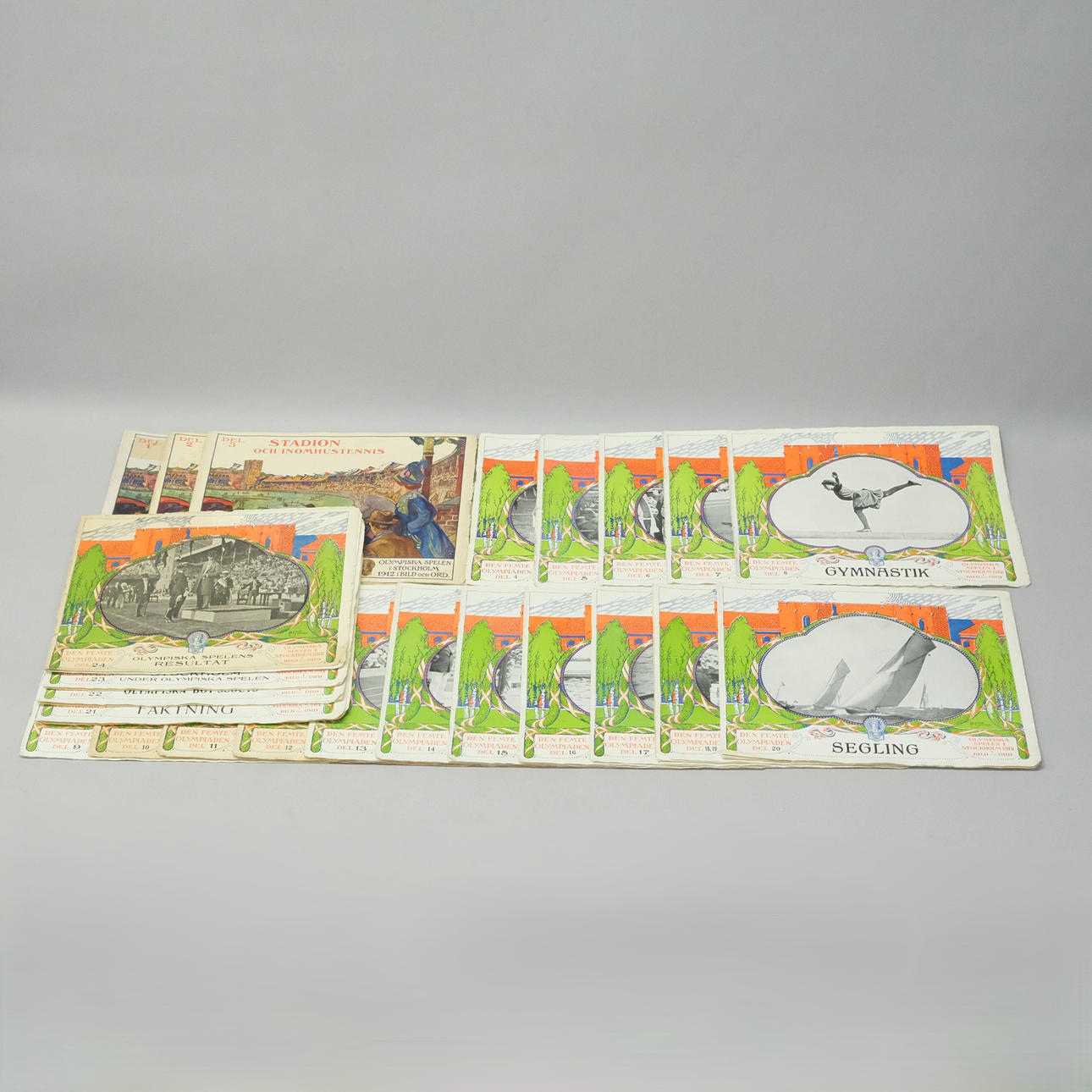 23 BOOKLETS OLYMPIC GAMES STOCKHOLM 1912.