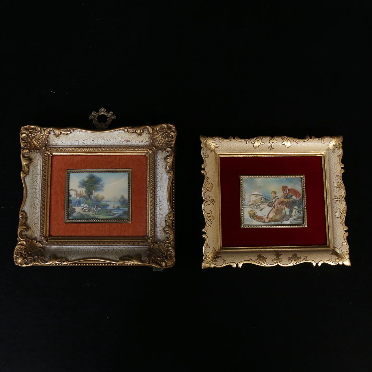 MINIATURES, 2 pcs, mixed media.