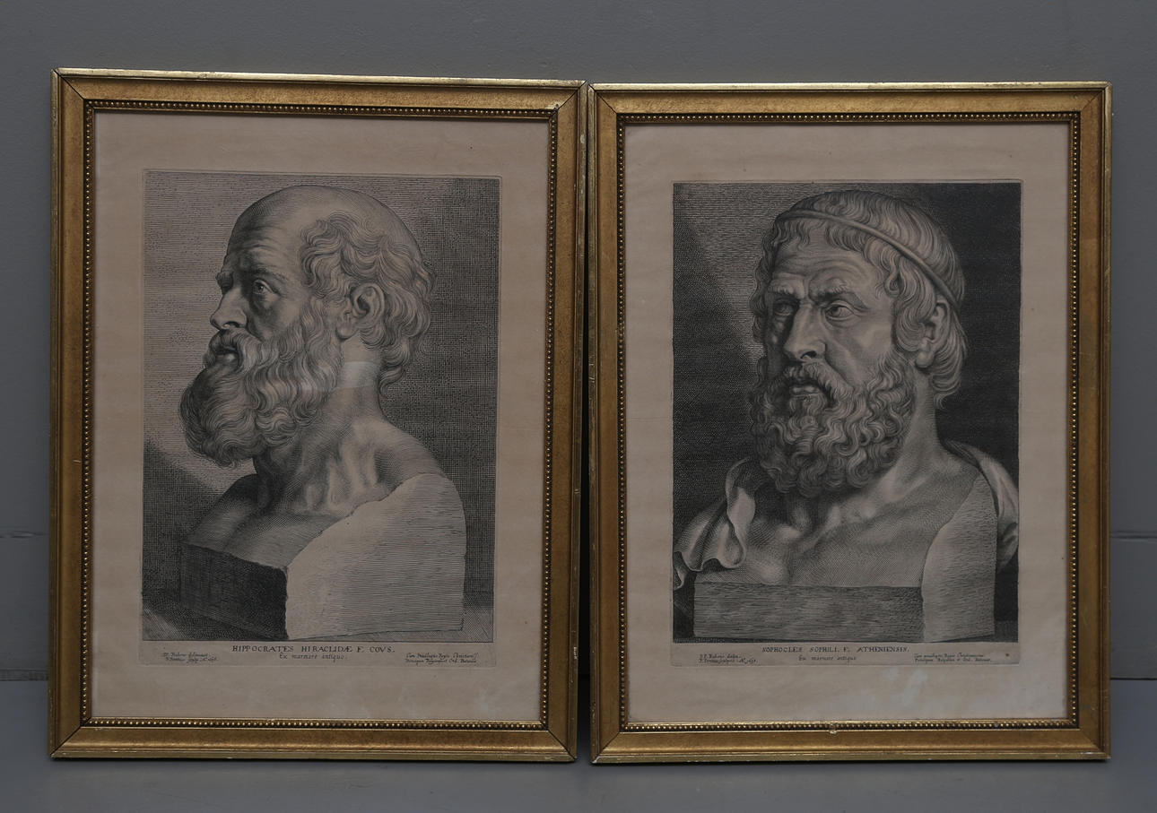 RUBENS, PETER PAUL. Etsning, 2 st.