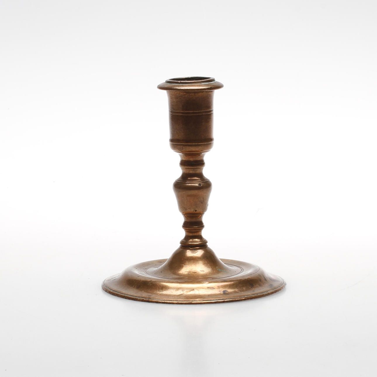 LJUSSTAKE, mässing, barock, 1700/1800-tal.