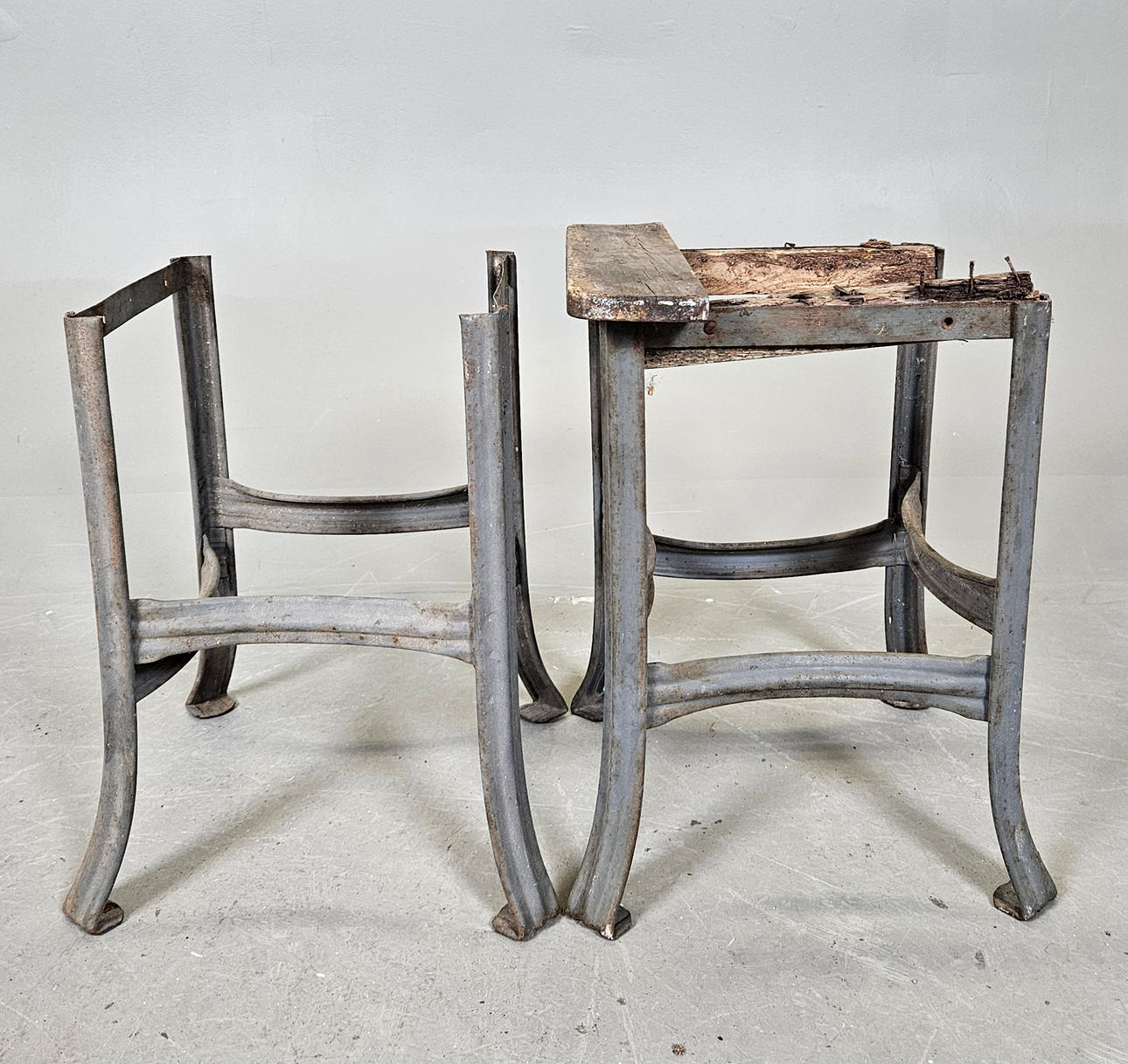 A pair of 20th century stools.
