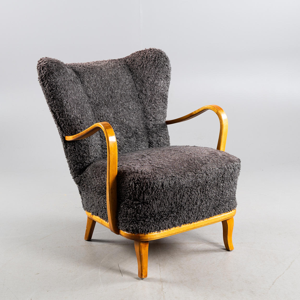 Sillón, moderno sueco, abedul.