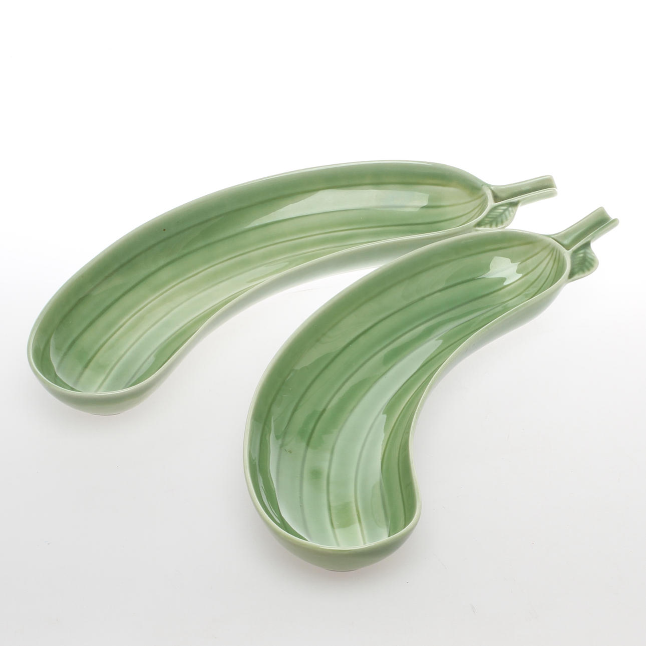 FAT, 2 st, porslin, "Gurkan", Stig Lindberg, Gustavsberg.