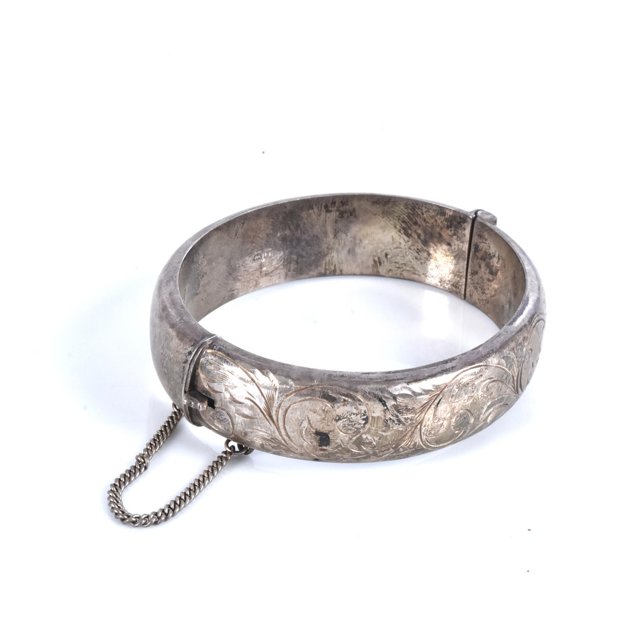 A sterling silver bangle, Birmingham, England.