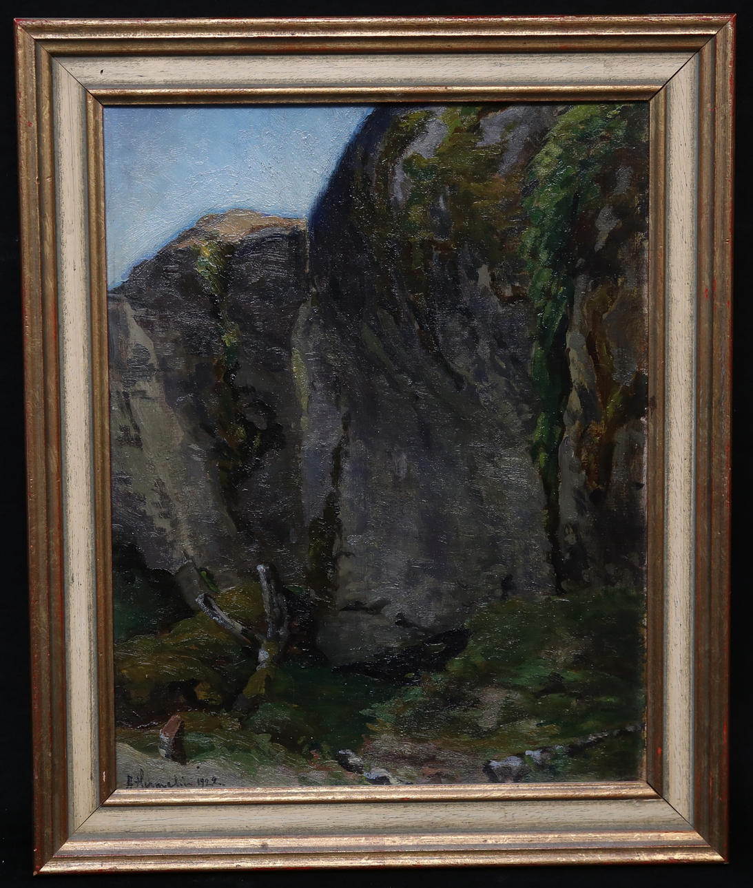 ASTRID HERMELIN. Oil on panel, signed A Hermelin.