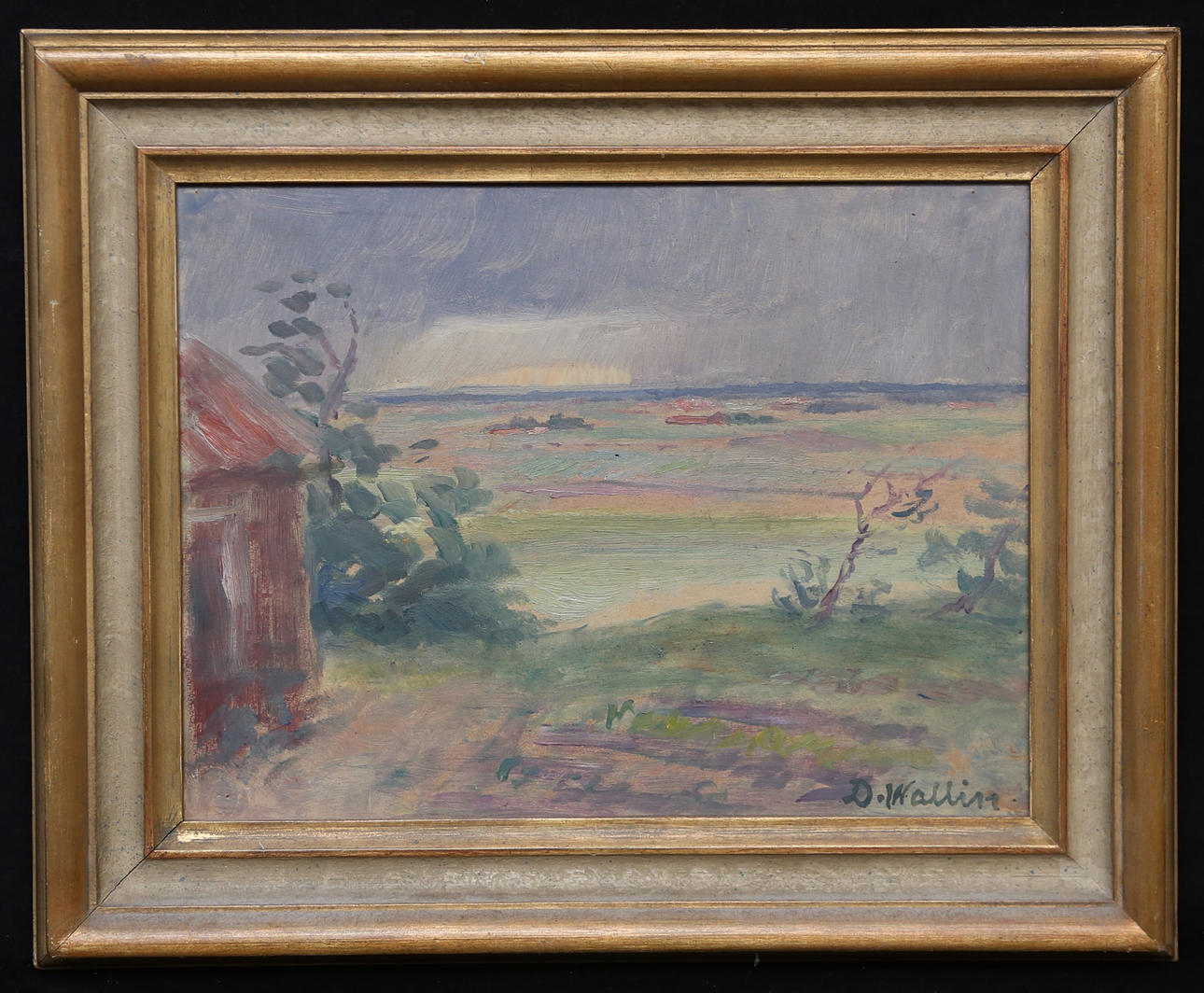 DAVID WALLIN. Oil on panel, signed D Wallin.