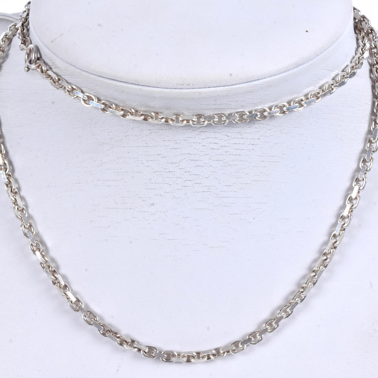 NECKLACE, anchors, sterling silver.