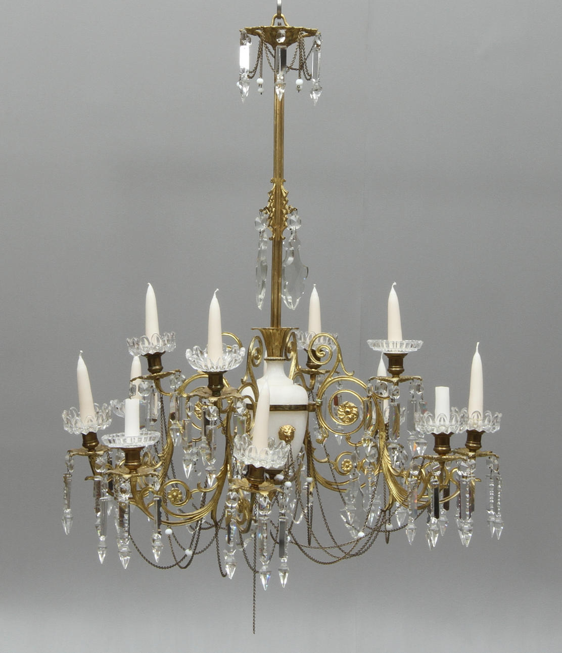 LJUSKRONA, för 12 st ljus, oskariansk, sent 1800-tal.