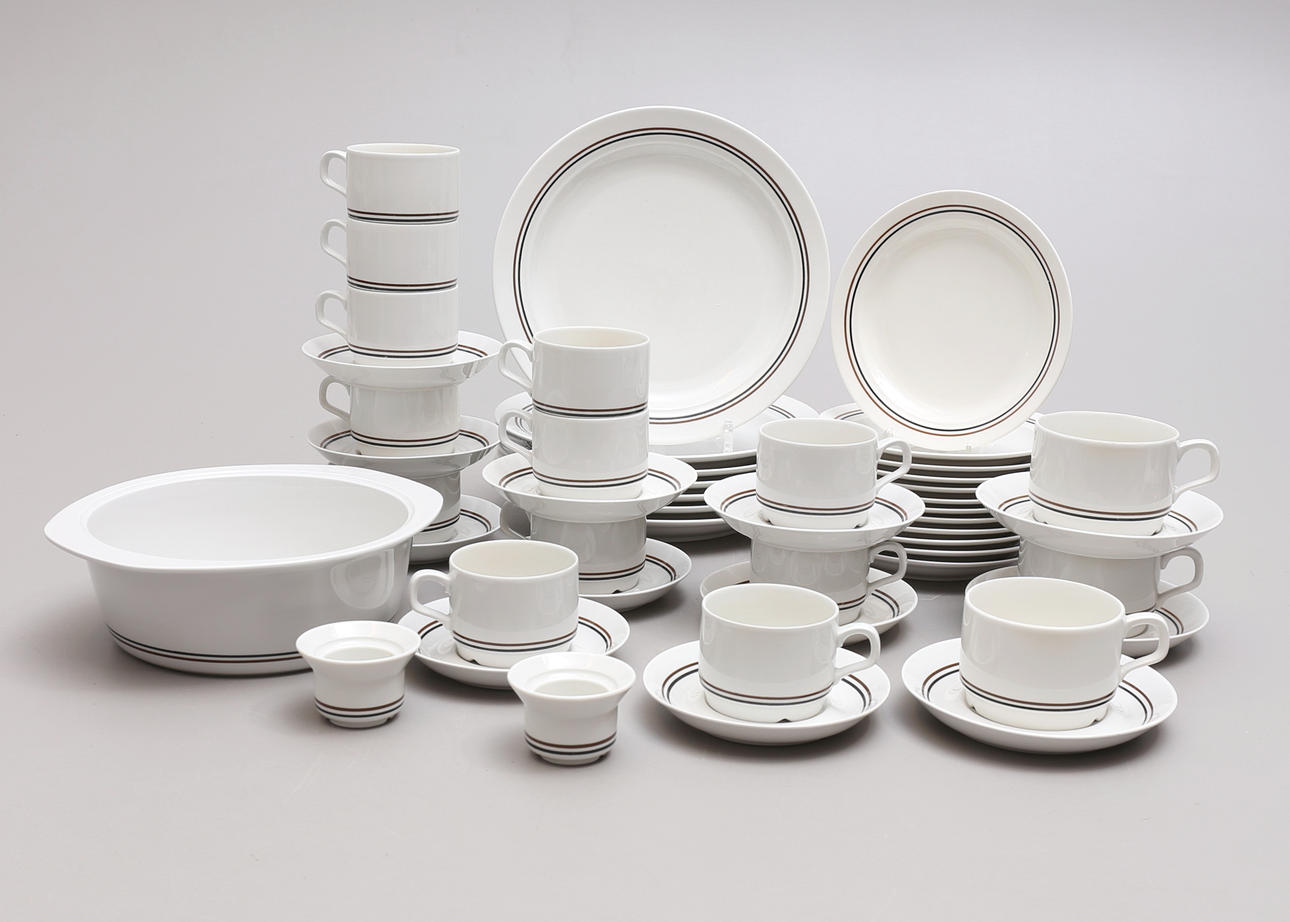 SERVISDELAR, 48 st, porslin, "Sierra", Rörstrand.